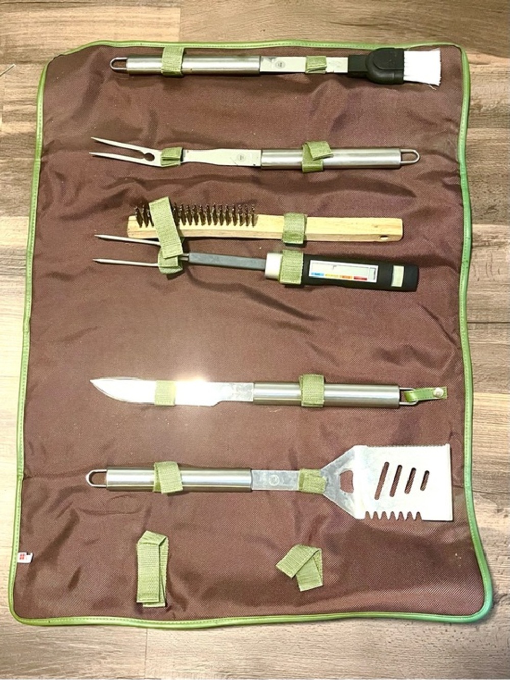 Brookstone Stainless Steel BBQ Tool Set in Portable Carrying Case!